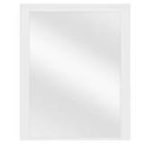 29x41 PS Framed Vanity Mirror, White