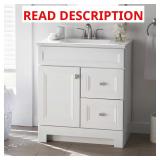 Sedgewood Freestanding Bath Vanity Arctic Top