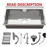 Sliver Stainless 28-in Drop-In Sink