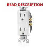 Leviton 15 Amp Decora Tamper-Resistant Outlet