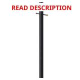 7 ft Black Outdoor Lamp Post with Cross Arm