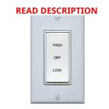 2 Speed Wholehouse Fan Control Switch