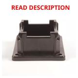 4 in. x 4 in. Black Post Anchor