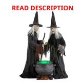Gruesome Grounds Animated LED Witches Scene