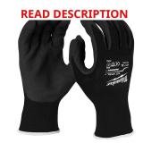 Black Cut Level 1 Nitrile Dipped Gloves-L