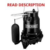 1/3 HP Cast Iron Sump Pump
