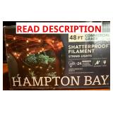 Hampton Bay 24-Light 48 Ft Edison String Light