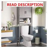 Gray Over-the-Toilet Storage with Doors