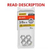 Marine Grade Stainless Nut 3/8-16 4 pcs