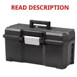 24 in. D Resin 1-Touch Hand Tool Box