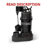 1/2 HP Aluminum Sump Pump Vertical Switch