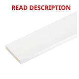 1 in. x 7-1/4 in. x 8 ft. White PVC Trim