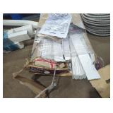 Damaged White Cordless Faux Wood Blinds, 2" Slats