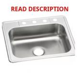 Glacier Bay 25-in Drop-In Sink, 22GA Stainless **
