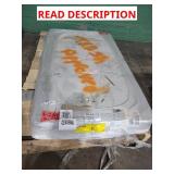 Skid lot with 2 cement slabs