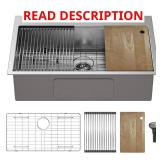 33 in. Drop-In Sink, 16G