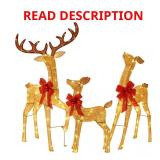 Outdoor Christmas Reindeer Yard Lights