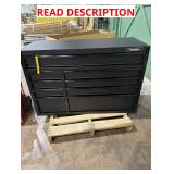 Dented..Husky 52" 9-Drawer Matte Black Cabinet