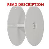 Prime-Line 2-5/8 in. D Gray Hole Filler Plate