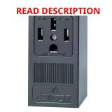 50 Amp Surface Mounted Outlet, Black