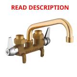 2-Handle Laundry Faucet in Rough Brass