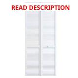 (2) 24 in. x 78 in. Pine White Bi-fold Closet Doo