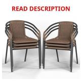 Amopatio Outdoor Dining Chairs Set of 6