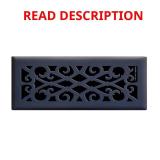 Case of Elegant Scroll 4x12 Steel Floor Register