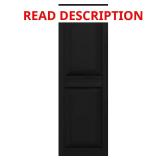 Black Vinyl Exterior Shutters (Pair)