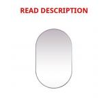 Elegant Decor Asha 30x48 Oval Mirror Silver