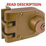 Jimmy-Resistant Deadlock, Diecast, Brass Color