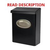Architectural Mailboxes Black/Satin Nickel