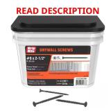 8 x 2-1/2 in #2 Drywall Screws 25 lb bucket