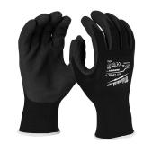 Black Cut Level 1 Nitrile Dipped Gloves-L