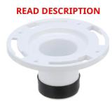3 in. PVC Twist-N-Set Open Toilet Flange