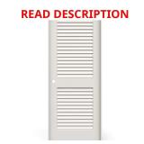 32x80 2-Panel Door w/ Satin Nickel hinges