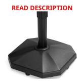 30 lbs. Outdoor Patio Umbrella Base, Black