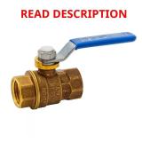 (Box Lot) Brass FPT Full Port Ball Valve 1/2"