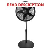 18 in. Cyclone Pedestal Fan, Black