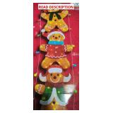 7ft Twinkling LED Stacked Gingerbread Men