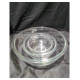 Set of Glass Mixing Bowls