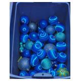 Collection of Blue and Green Holiday Ornaments