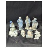 Porcelain Nativity Figurine Set