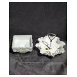 Milk Glass Dish Set