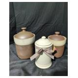 Set of Vintage Ceramic Canisters