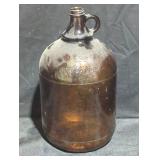Vintage One Gallon Amber Glass Jug
