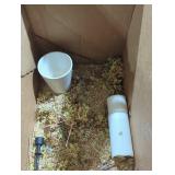 Decorative Artificial Foliage and Ceramic Cup Set