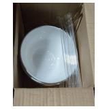 Elegant Tableware Set with Bowls, Straws & Cutlery