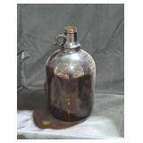 Vintage Amber Glass one gallon Jug