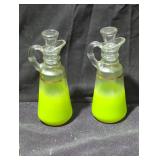 Pair of Glass Decanters with Stoppers